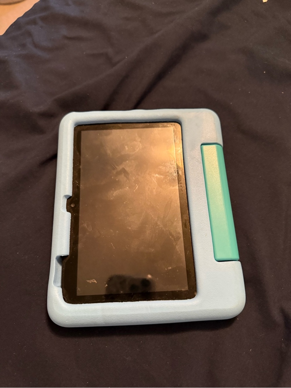 Amazon Fire Tablet with Light Blue Protective Case